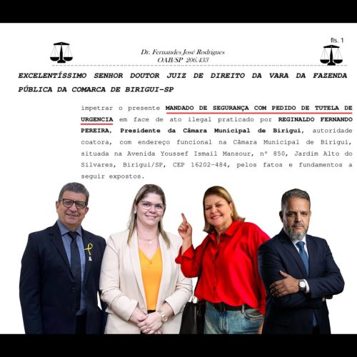 Mandado de segurança em Birigui pode alterar Comissão Processante