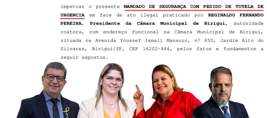 Mandado de segurança em Birigui pode alterar Comissão Processante