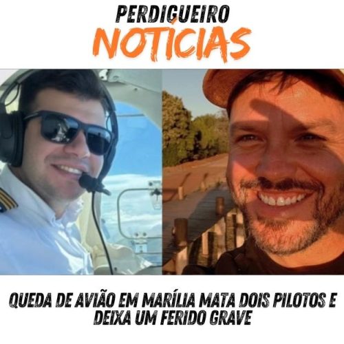 Queda de avião em Marília mata dois pilotos e deixa um ferido grave