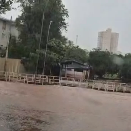 Chuva forte em Birigui alaga João Cernach