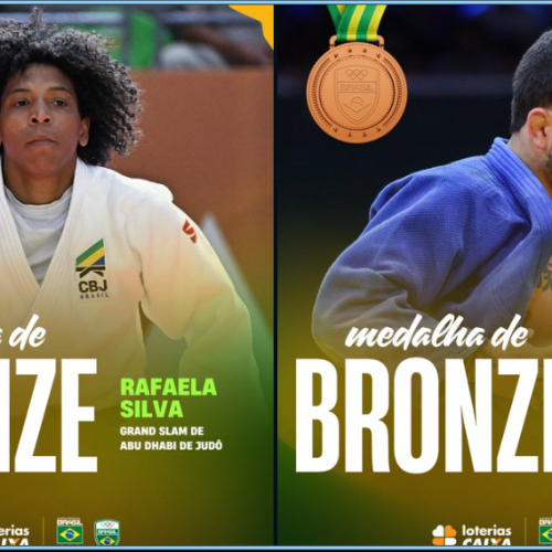 Daniel Cargnin e Rafaela Silva conquistam bronze no Grand Slam de Abu Dhabi